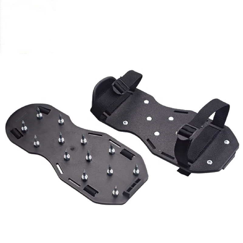 

Epoxy floor construction spikes shoes