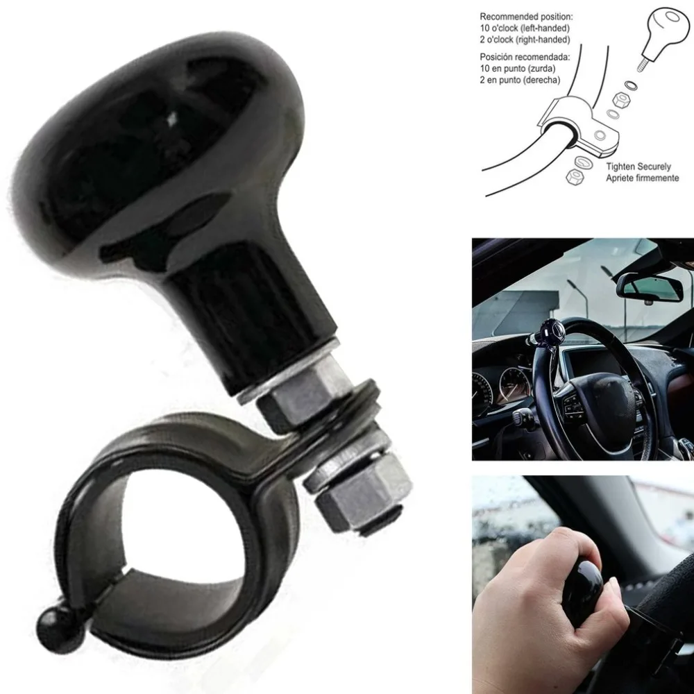 

Car Steering Wheel Power Handle Ball Car Grip Knob Turning Helper Car Styling Hand Control Steering Wheel Fit Most Vehicles