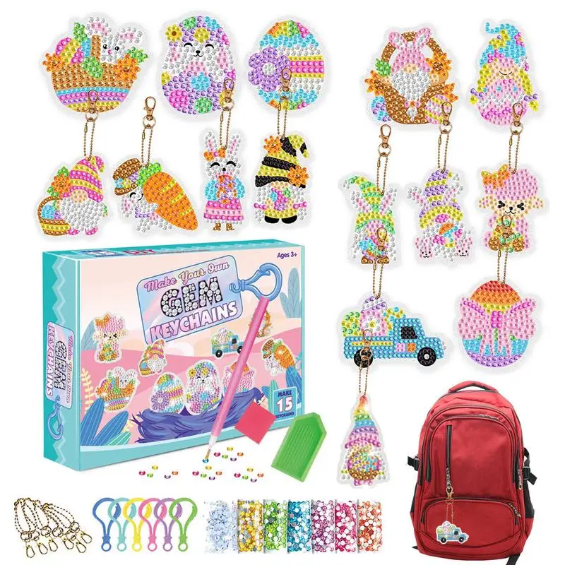 

Набор брелоков с алмазным рисунком 5D, набор брелоков с алмазным рисунком своими руками, сделай сам, сделай сам, бриллиантовое искусство, све...
