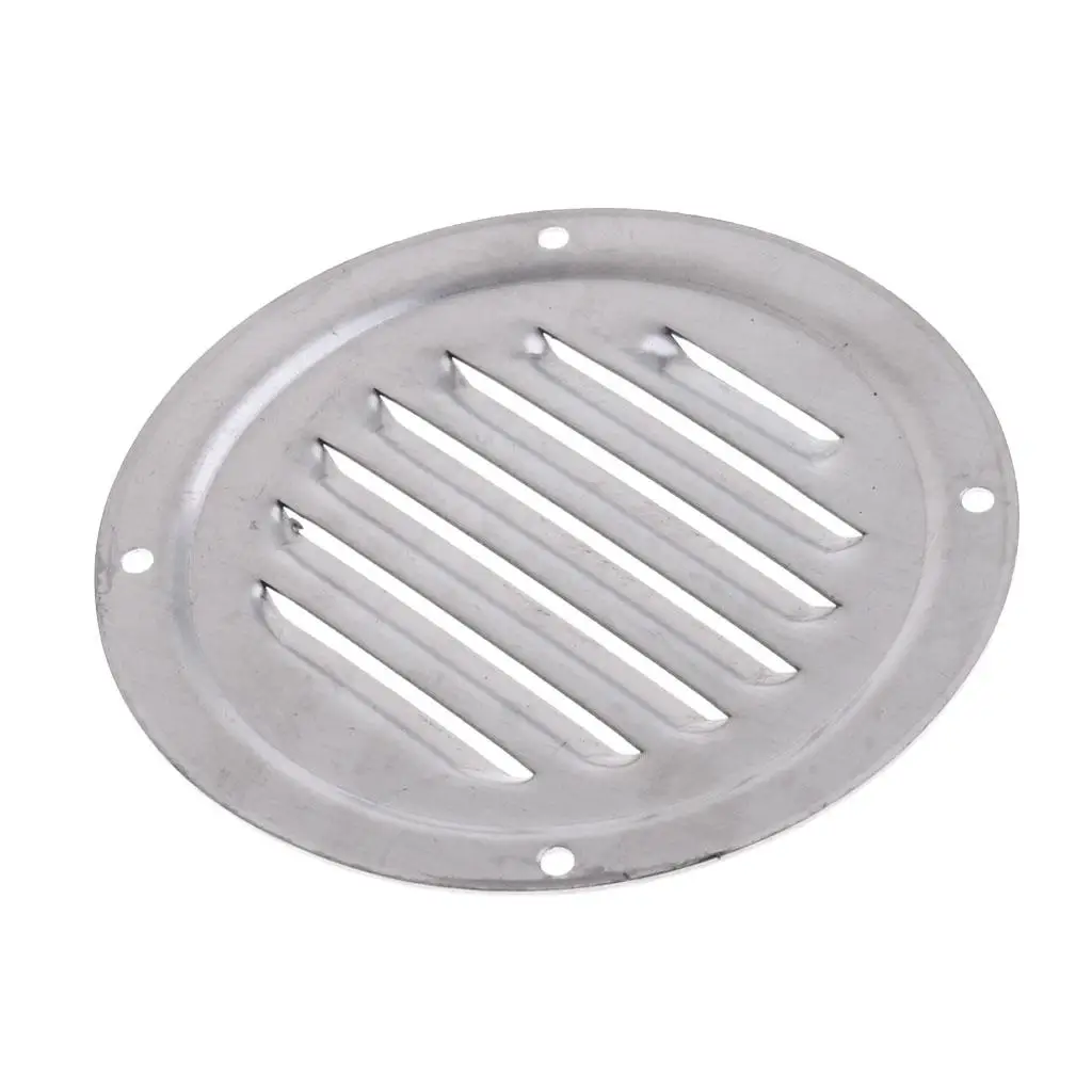 

4 inch 100mm Round Louvered Grill Ventilation Grille for Marine Boat Replacement, Stainless Steel