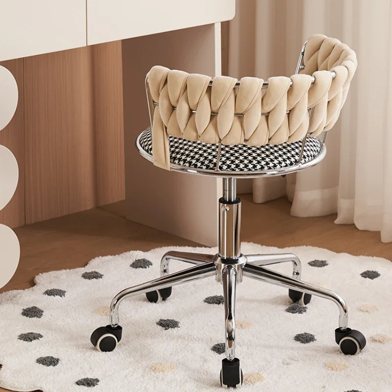 Барный стул с поворотной спинкой легкий роскошный домашний туалетный для