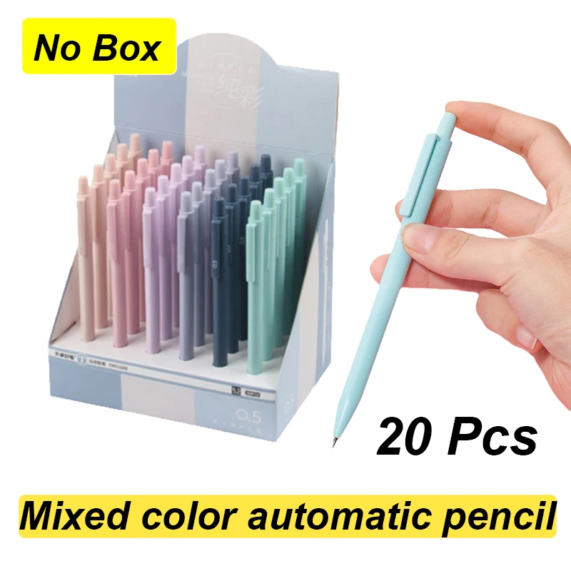 High Value 0.5mm/0.7mm Movable Automatic Pen Triangle Rod Student Simple Color Pen