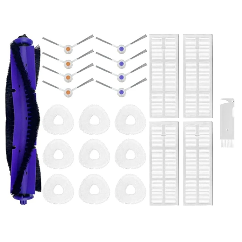 

For Narwal Freo Robot J3 Roller V-Shaped Side Brushes Mop Cloths Rag Hepa Filter Replacement Accessories