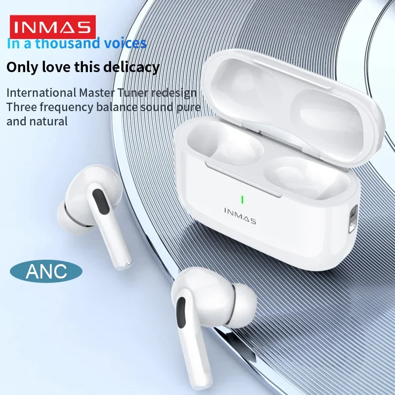 Наушники-вкладыши INMAS E17ANC Bluetooth активные шумоподавление беспроводные