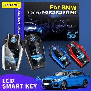 OPRTAMG Car Accessories For BMW 2 Series F45 F23 F22 F87 F46 2011 2012 2013 2014 2015 2016 Modified LCD Screen Smart Car Key