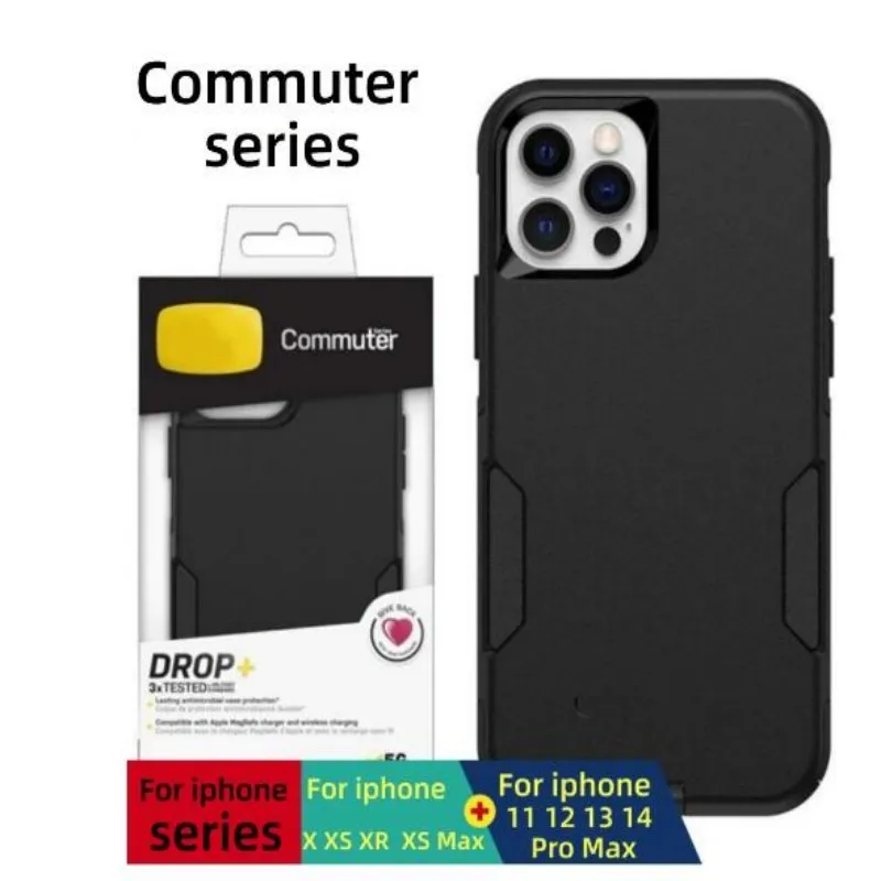 

Dual protection For Otter Series Commuter Case Suitable For iPhone 15 11 12 13 14 Pro Max 14Plus case 12 Mini With Packaging Box