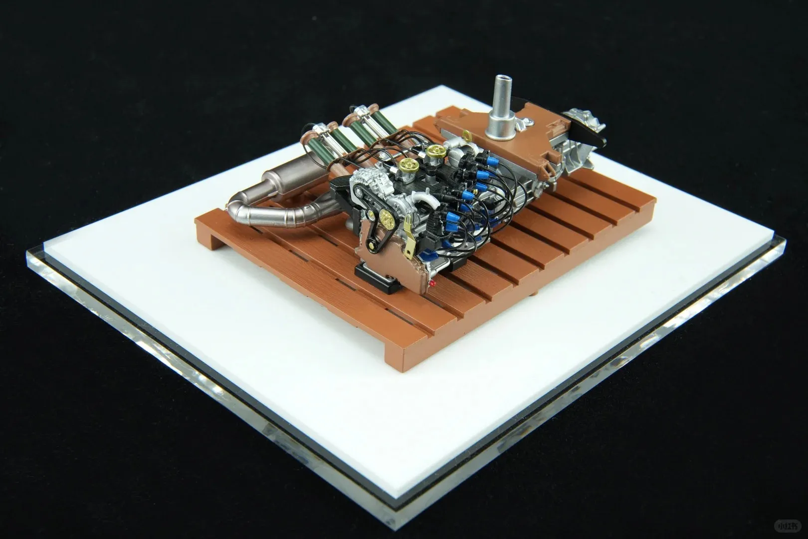 Фото Модель двигателя Motorhelix 1:18 Mazda R26b Rotary Martley Nilu27 V12, готовая выставочная модель, лимитированная серия 787b, подарок для автолюбителей №3