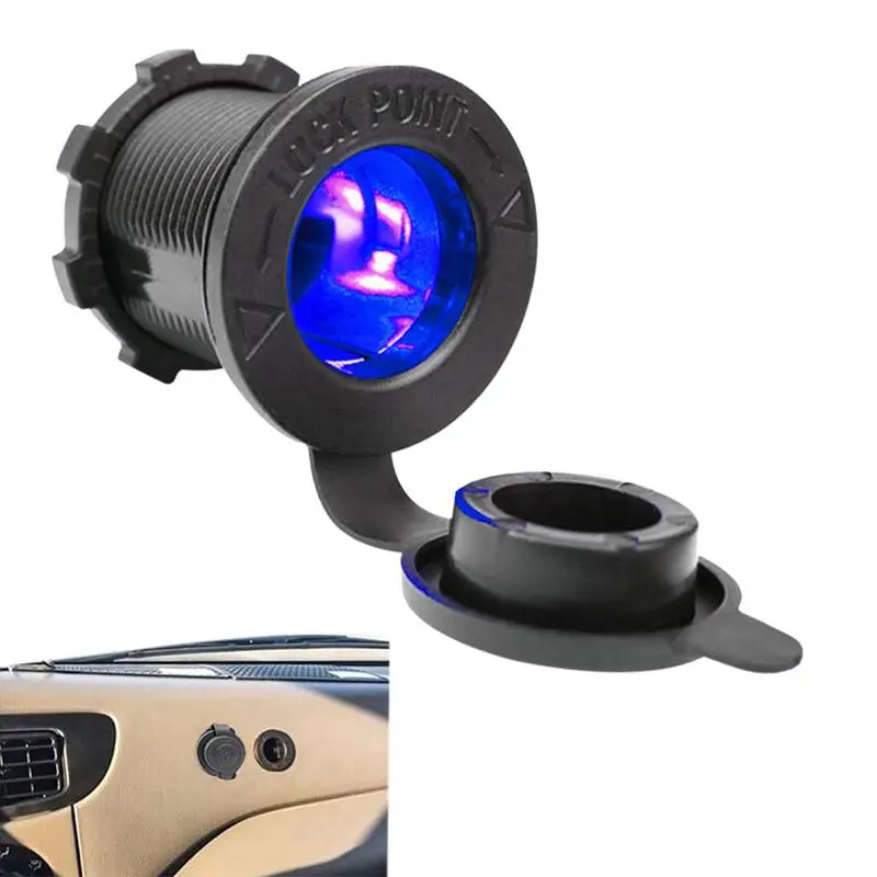 

12V Lighter Socket Car Marine Motorcycle Power Outlet Socket Receptacle 12V To 24V Waterproof Plug Compatible With Car