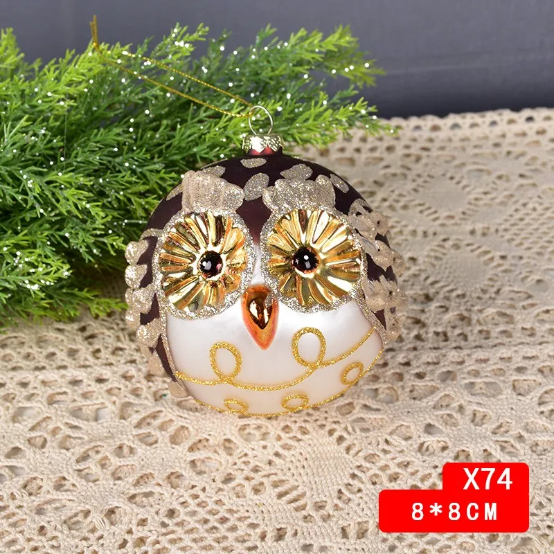 

Стеклянный шар для ёлки Рождественский