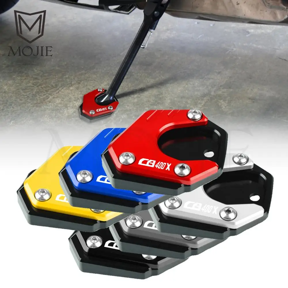 CB400X Motorcycle CB 400X CB400 X 2019 2020 Side Stand Foot Extension FOR HONDA CB400X 2021 Enlarger Plate Pad Support kickstand