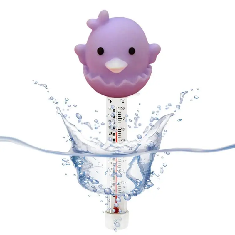 

Плавающий Термометр для бассейна интересная форма привлекает внимание детей простота использования Материал ПВХ для измерения температуры воды