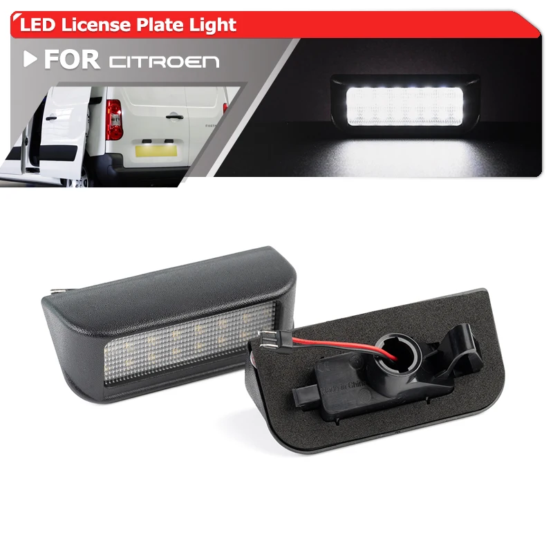 

Canbus Белый светодиодный номерной знак для Citroen Berlingo II B9 отправка Spacetourer Auto Tag Lights OEM: OE-6340G7
