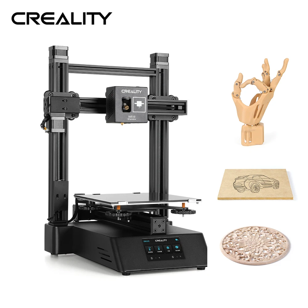 Creality newest CP-01 3d printer 3 in 1 machine for 3D printing, laser engraving, CNC cutting with exchangeable heads