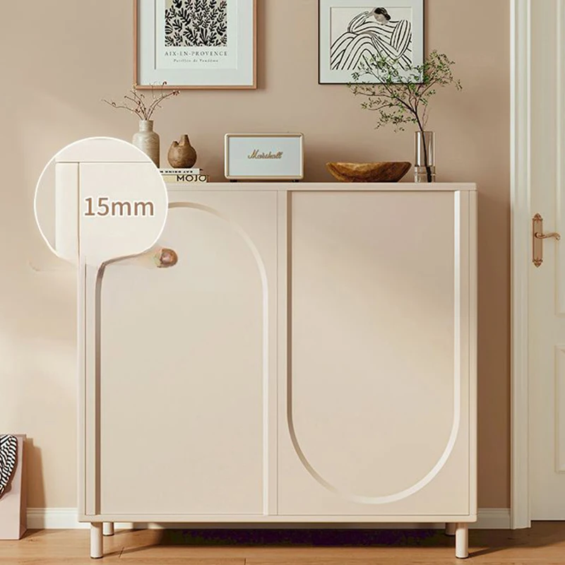 Деревянный шкаф для обуви шкафы хранения прихожей обувной современный