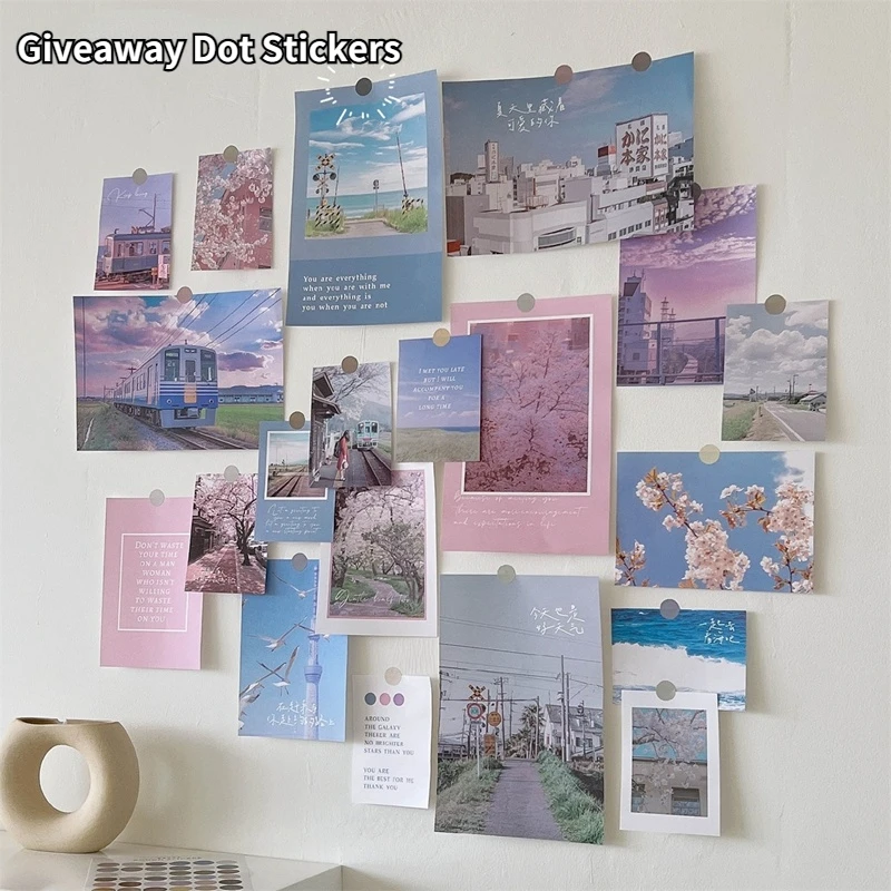 Настенный коллаж для фотографий эстетическое украшение плакат настенная