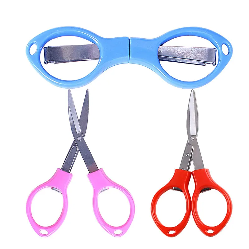 

1 Piece Colorful folding safety scissors Safety plastic handle