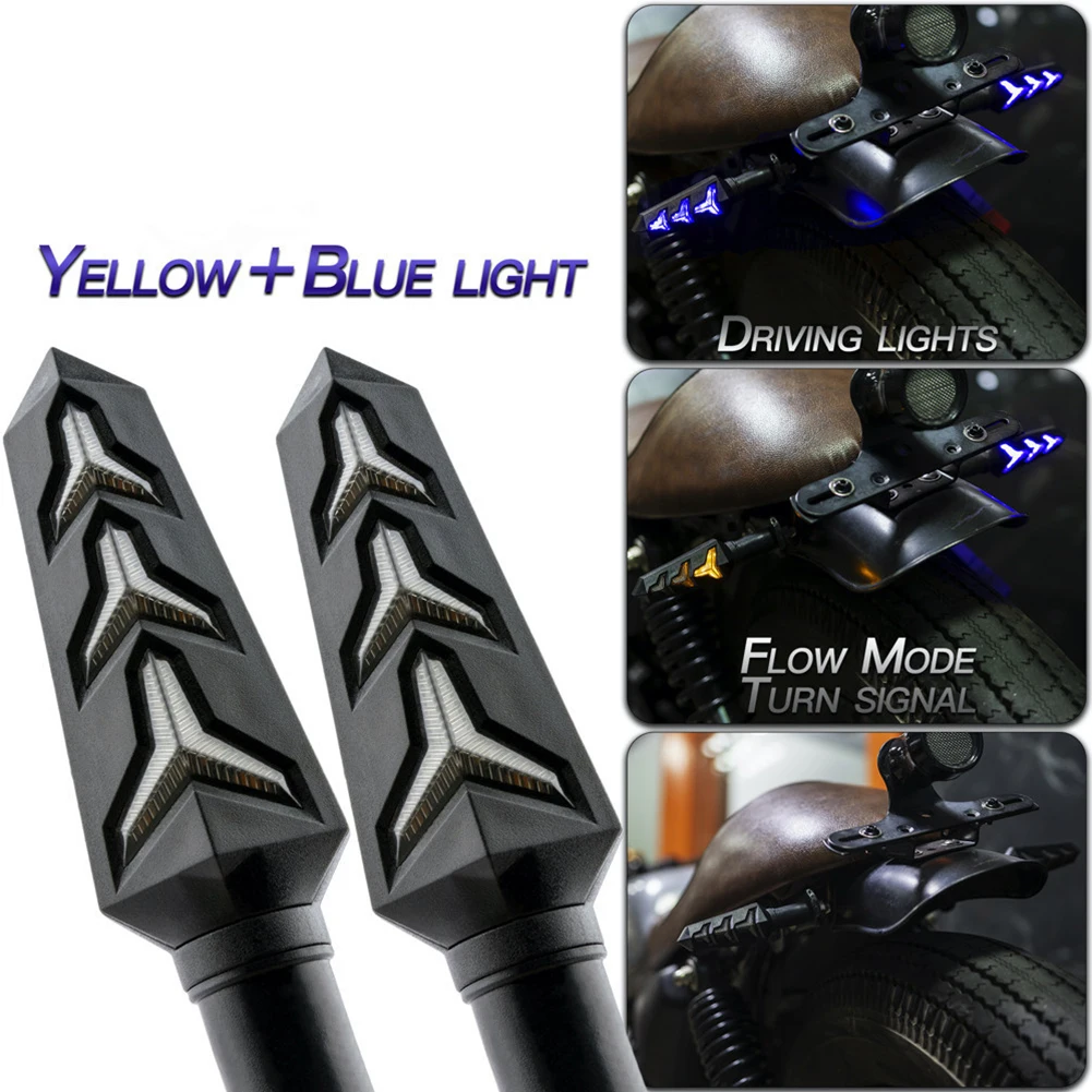 

Indicator Lamp​ Led Turn Signals 1 Pairs 10MM Bendable DC 12V Smoked Black