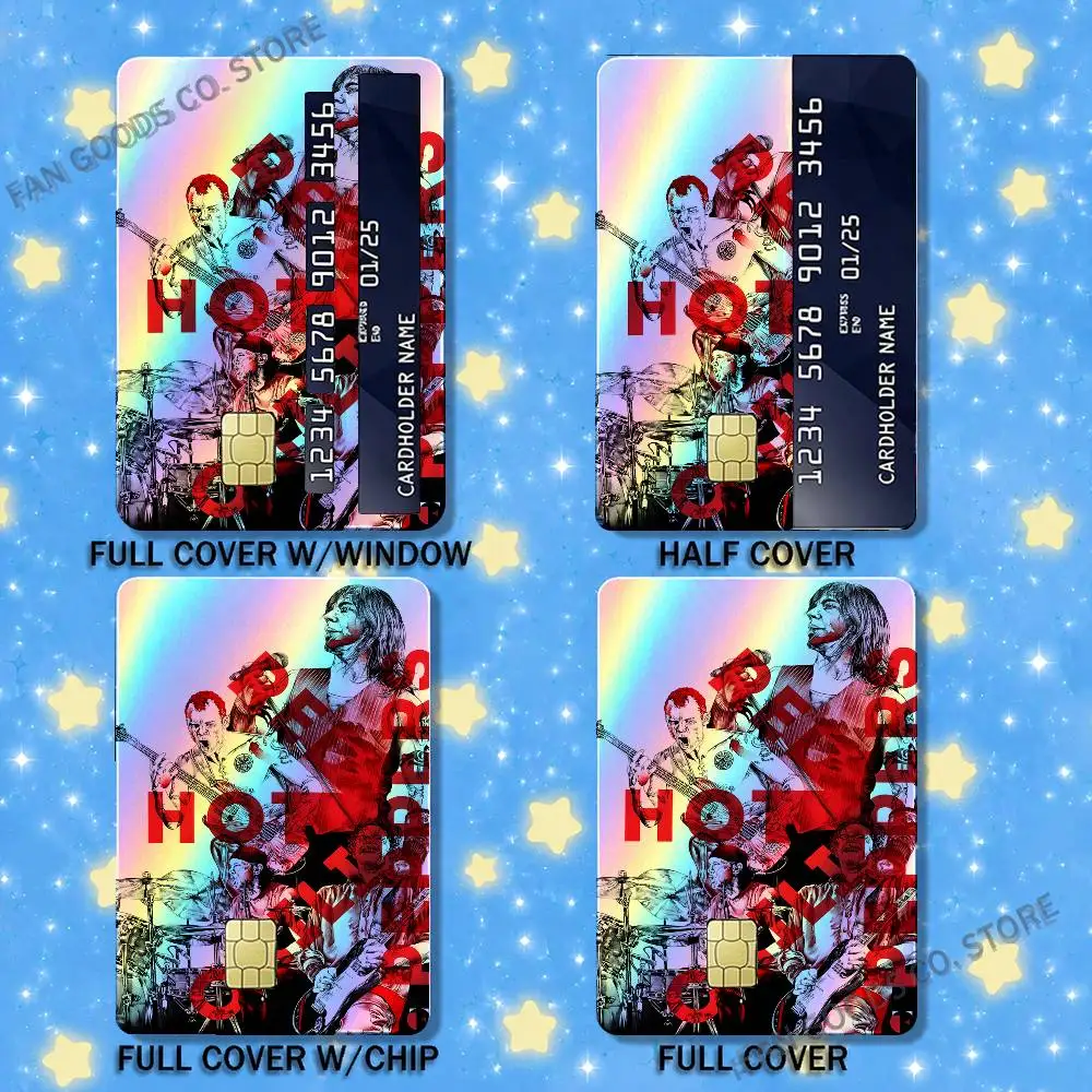 Фото Наклейки R-Red Hot C-Chili Laser Shimmer для украшения банковских карт, декоративные наклейки для пар, учебные принадлежности, наклейки для документов, подарок на день рождения №5