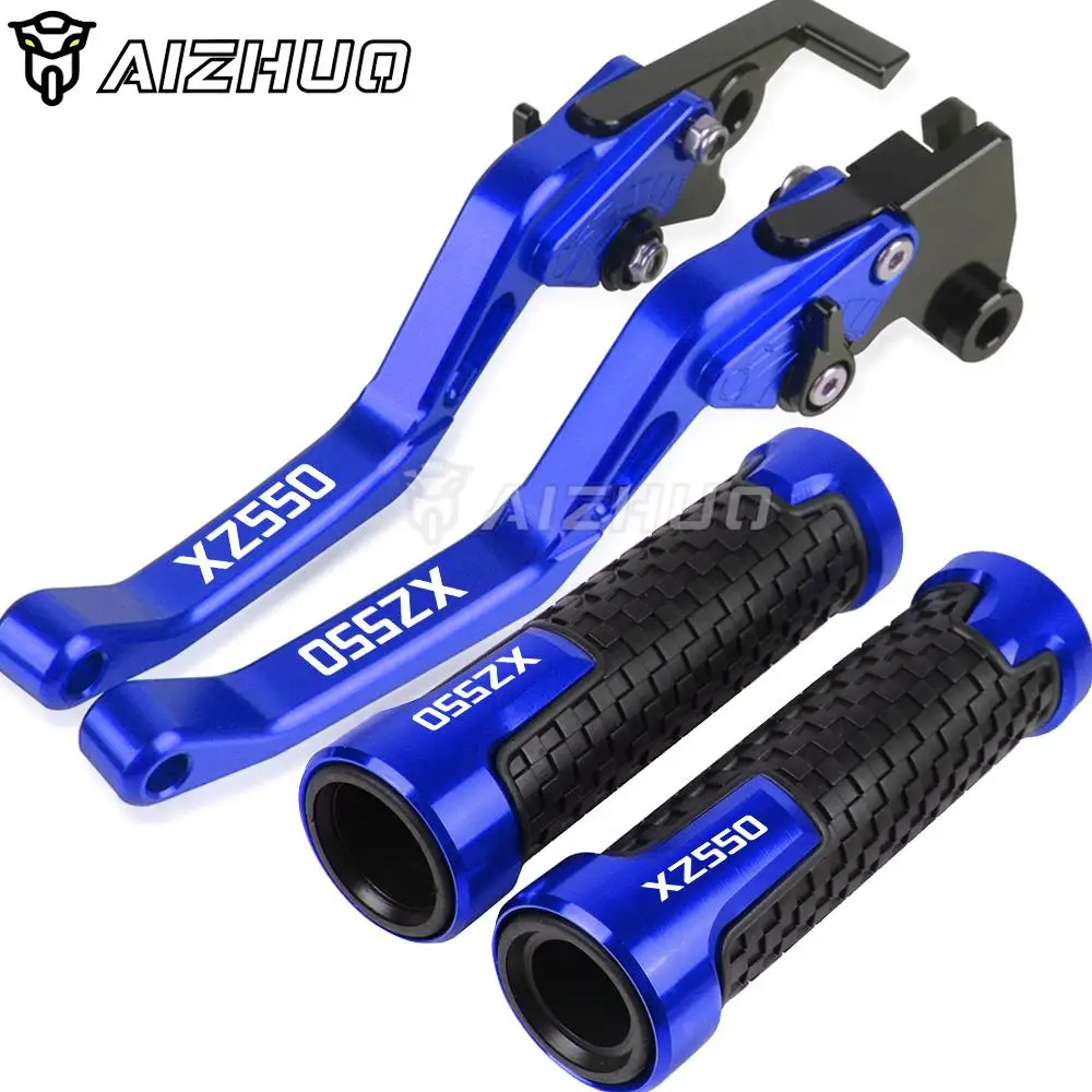 

Motorcycle Adjustable Folding Brake Clutch Levers Handlebar Handle Grips Bar For Yamaha XZ550 1982-1986 1985 1984 1983 XZ 550