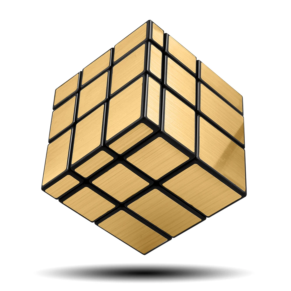 

Зеркальный кубик D-FantiX ShengShou 3X3, магический скоростной кубик, профессиональные игрушки-фиджеты без наклеек, зеркальный Золотой кубик, волшебный пазл Meilong