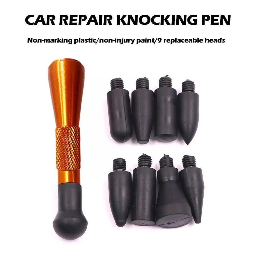 Car Sheet Metal Dents Repair Tools Vehicle Body Hail Dent Repair Hammer Pen Tool Kit Removal Rubber Hammer X5x0 images - 6