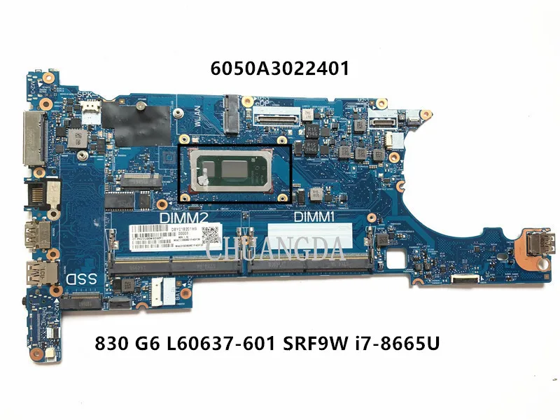 

L60637-601 для HP EliteBook 830 G6 материнская плата для ноутбука 6050A3022401-MB-A01 материнская плата с SRF9W/L60637-001