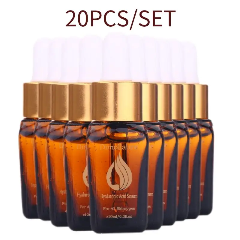 

20PCS Dimollaure Hyaluronic Acid Serum Moisturizing Vitamins E Facial Moisturizing Anti Wrinkle Aging Collagen Skin Care Essence