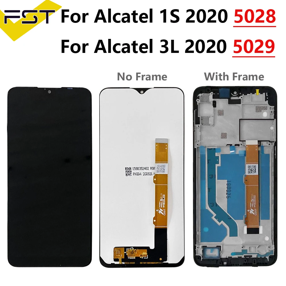 ЖК-дисплей и сенсорный датчик для Alcatel 1S 2020 5028 5028Y 5028A 5028D, ЖК-дисплей с дигитайзером для Alcatel 3L 2020 5029D 5029Y 5029 Eee 5007