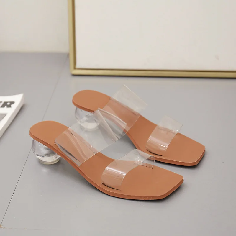 

Shoes Women Female Slippers Low Luxury Slides Soft 2022 Designer Rome Basic Rubber Fabric Hoof Heels PU PVC Fashion Shoes Slipp