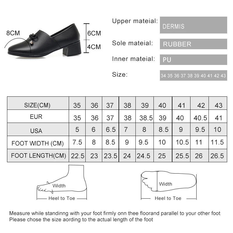 AIYUQI Dress Shoes Women Genuine Leather 2023 Fall New Thick Heel Large Size Women Casual Shoes Square Head Women Office Shoes
