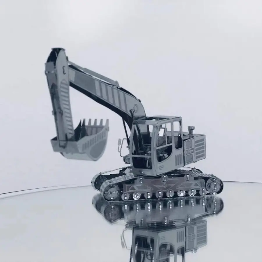 

Экскаватор 3D металлическая трехмерная Сборная модель наборы мозаики из нержавеющей стали волшебный пазл ремесла Мини фигурки миниатюры