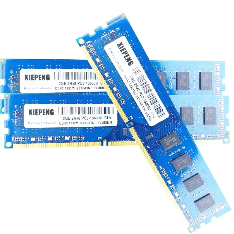 

Desktop memory 2GB 2Rx8 PC3-10600U 1333MHz DDR3 8g 1333 MHz 4gb pc3 10600 RAM 240-PIN UDIMM