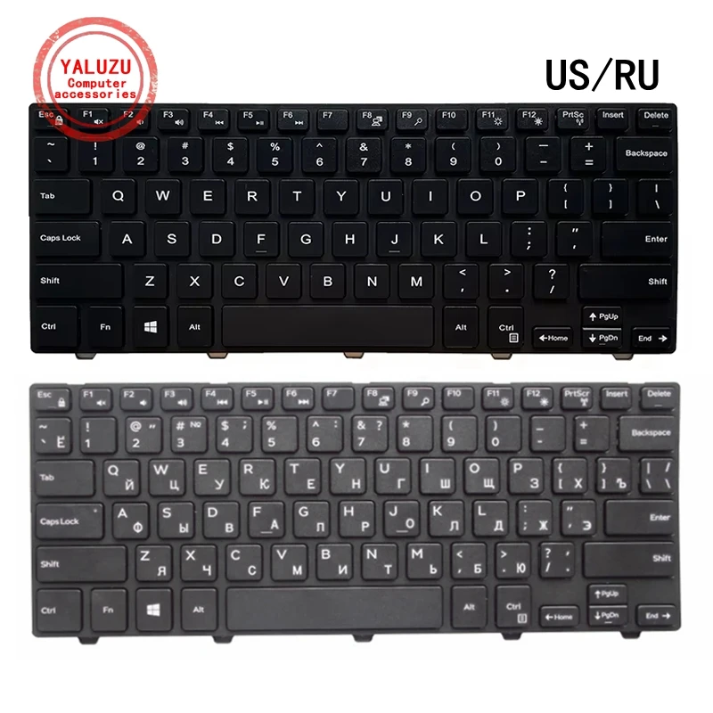 Новая клавиатура для ноутбука Dell Inspiron 14MR 14PD 14MD 14LR 14CR 14C 14 3458 3459 3467 3468 5000 5441 5442 5443 5445