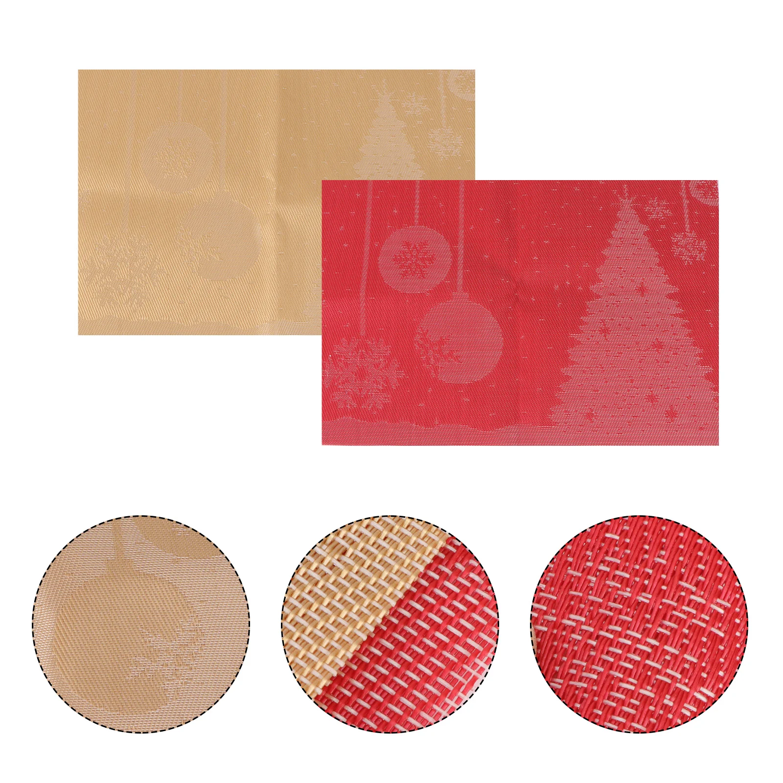 

Table Xmas Mats Mat Place Christmas Party Placemat Decorative Tree Festival Winter Kitchen Tablemats Dinner Decor Placemats