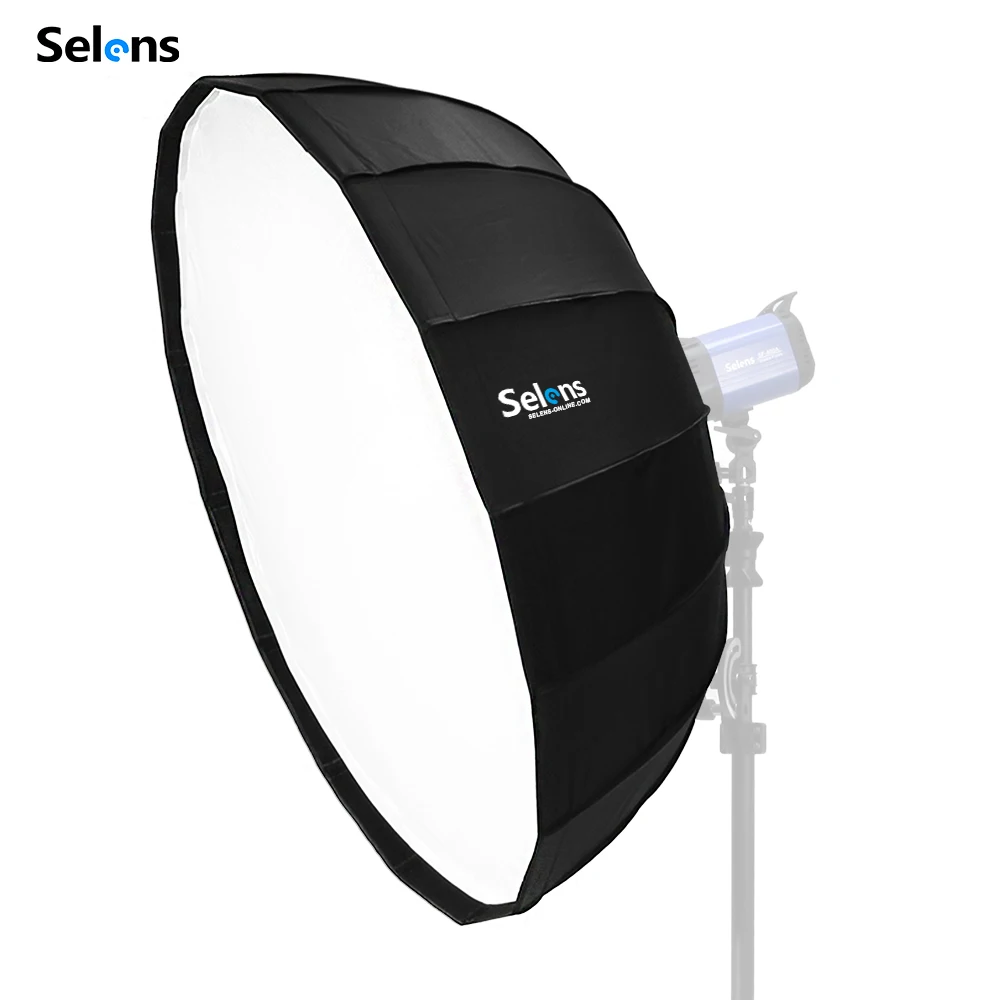 

Selens 65cm Diffuser Reflector Parabolic Umbrella Beauty Dish Softbox For Off-camera Flash Fotografia Light Box Carrying Bag