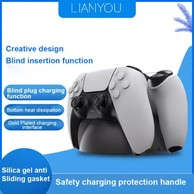 

Gamepad Charging Stand For PS5 Game Controller Charger Dual Charging Station for playstation 5 Joystick Chargers Accessories