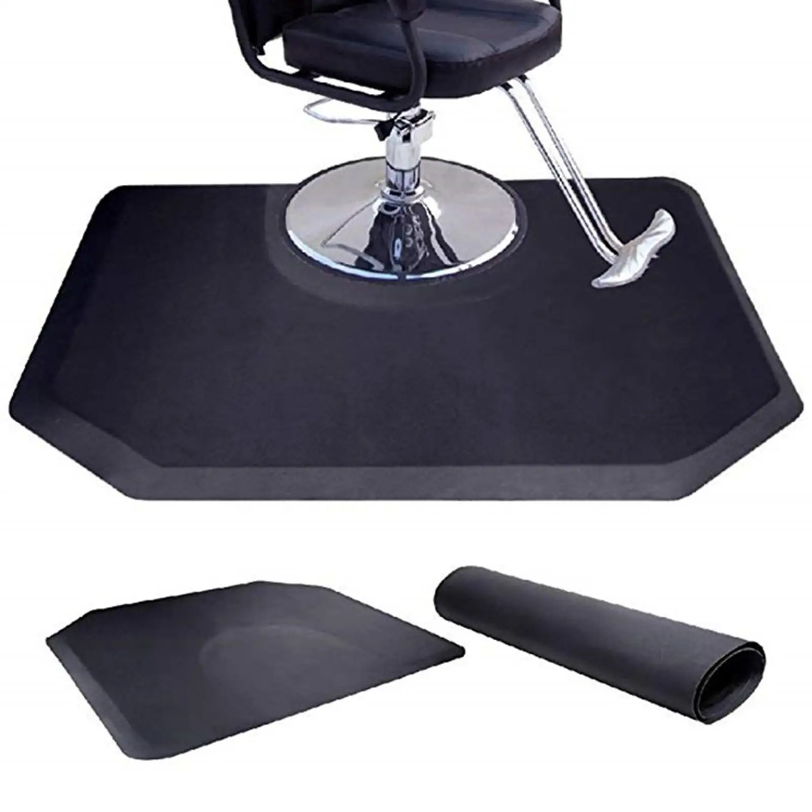 PU Barber Anti Fatigue Floor Mat Waterproof Non Slip Pad Beauty Floor Mat Chairs Floor Cushion for Hair Stylist Barber Shop