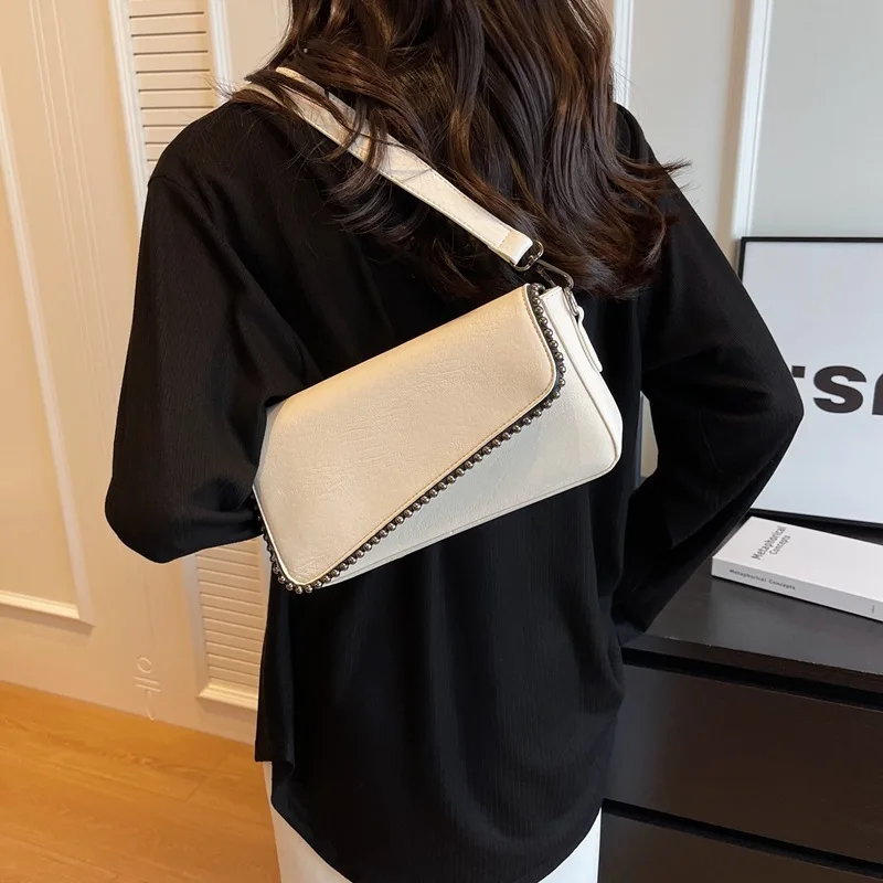 CGCBAG 2023 New Fashion Square Women Shoulder Bag High Quality PU Leather Designer Luxury Handbags Casual Female Tote Bag