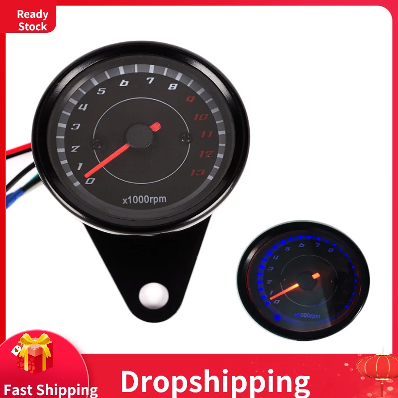 Тахометр мотоциклетный 12 В постоянного тока модифицированный светодиодный