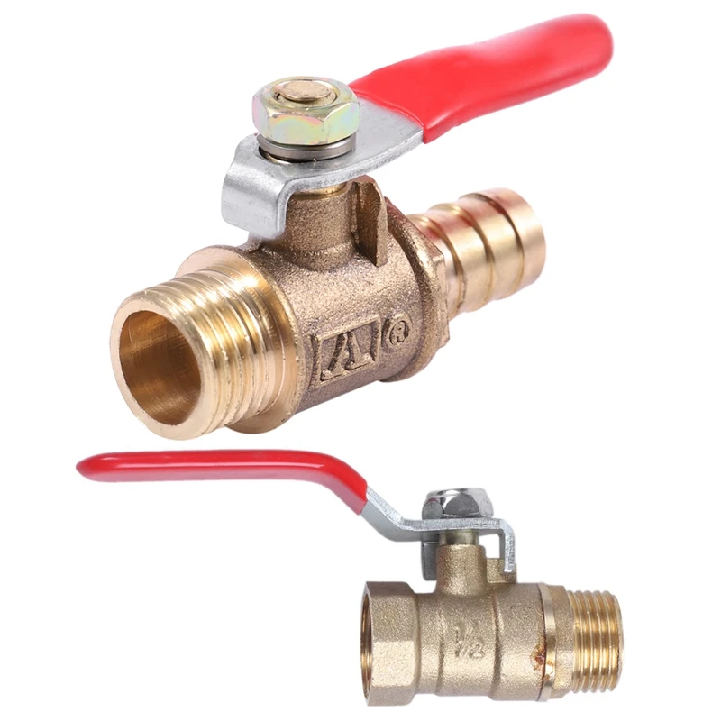 

BMDT-Male To Female M/F Thread 1/2 Inch Full Port Brass Water Ball Valve & 10Mm X 1/4 Inch PT Male Thread Brass Ball Valve