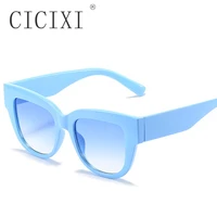 cicixi ins popular fashion cat eye sunglasses women men 2022 new retro gradient shades uv400 men trending blue sun glasses