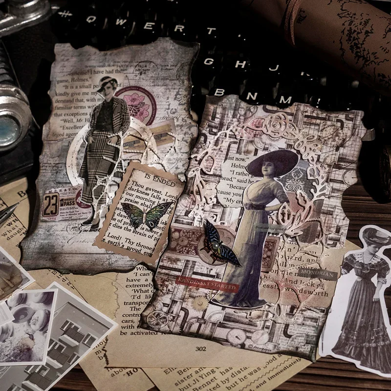 Наклейки для ежедневника женские в викторианском стиле 30 шт. ретро-наклейки