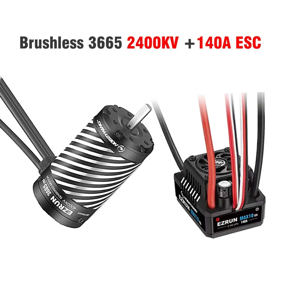 HobbyWing EZRUN 3652 3665 G3 Бесщеточные двигатели с датчиком MAX10 G2 80A 140A ESC для