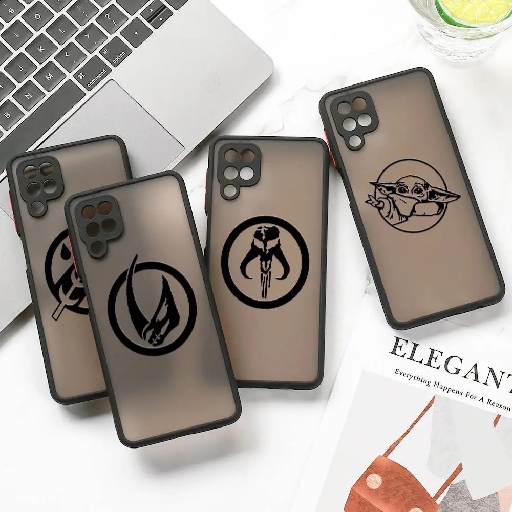 

M-Mandalorian-S-Star-Wars-Yodas Fundas For Samsung A50 A30S A20 A70 A7 Cover Galaxy Note 20 Ultra 10 M30s M21 M32 M51 Matte Case