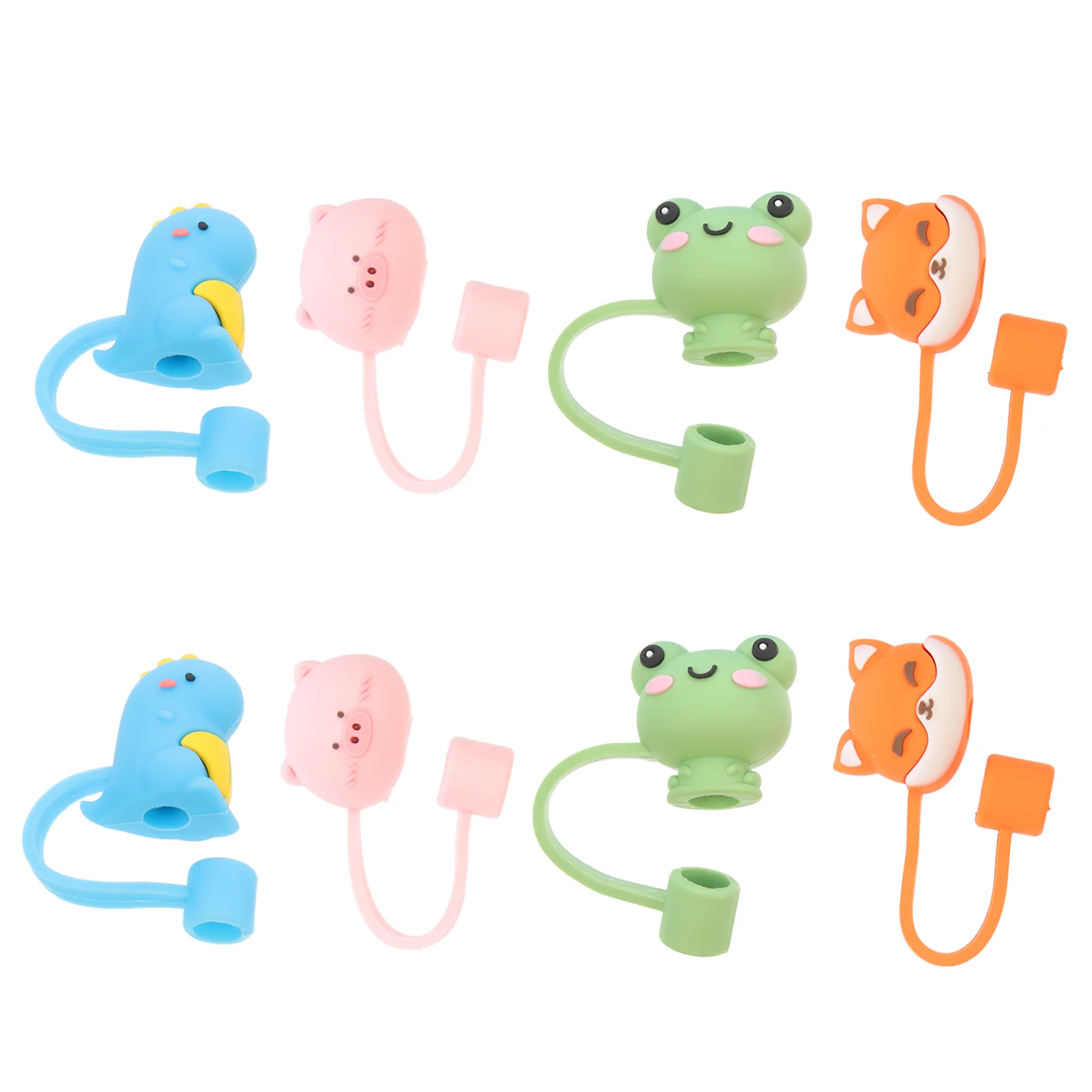 

Straw Tips Covers Silicone Caps Cover Reusable Drinking Topper Cap Protector Toppers Plugs Straws Steel Cute Plug Stainless Tip