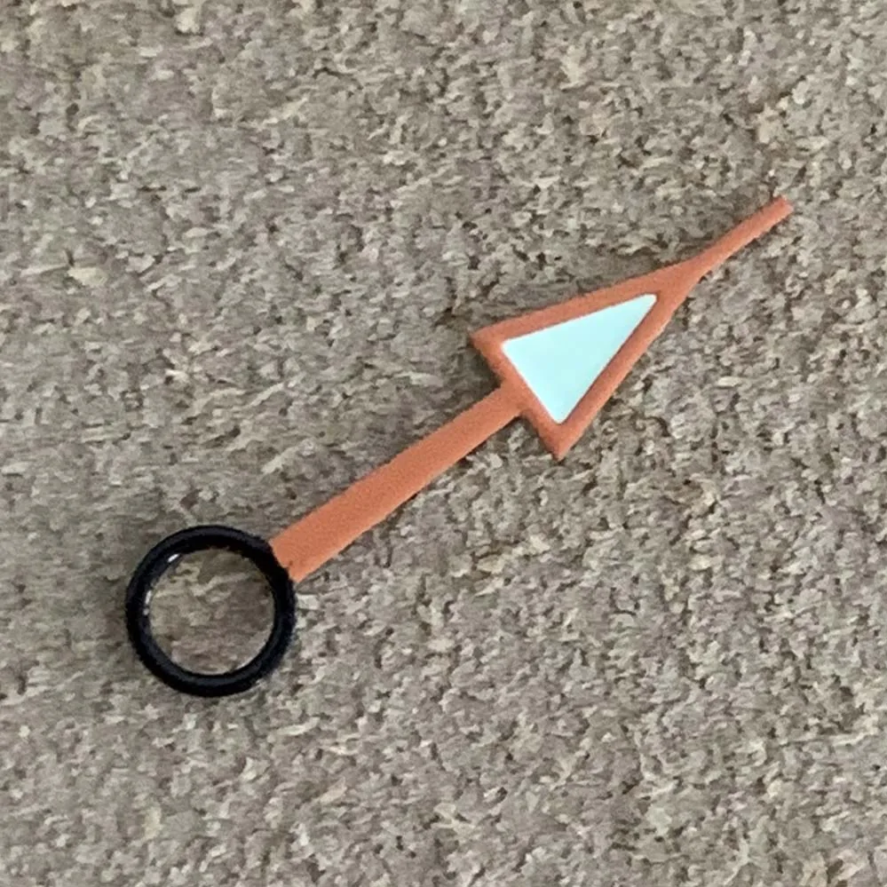 Modified Watch Hands Orange Black Alarm Watch Hands Green Luminous Adaptation Watch Hands Fit NH34 NH35 Movement