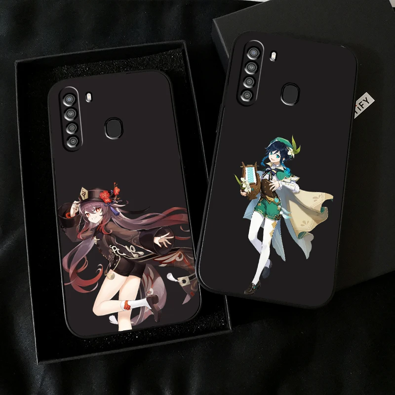 

Genshin Impact Project Game Phone Case For Samsung Galaxy A01 A02 A10 A10S A20 A22 A31 4G 5G Silicone Cover Soft Liquid Silicon
