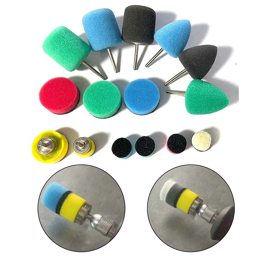 

16pcs Polishing Buffing Pads Sponge Pads Detail Polisher Pads For Rotary Tool Sponge Polishing Kit