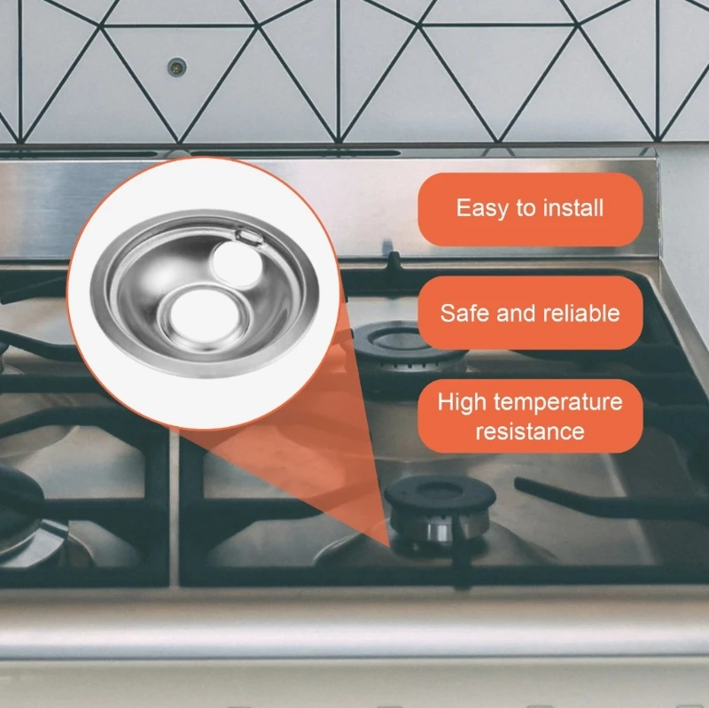 M2EE 4 шт. набор светоотражающих чаш из нержавеющей стали поддоны для плит горелки