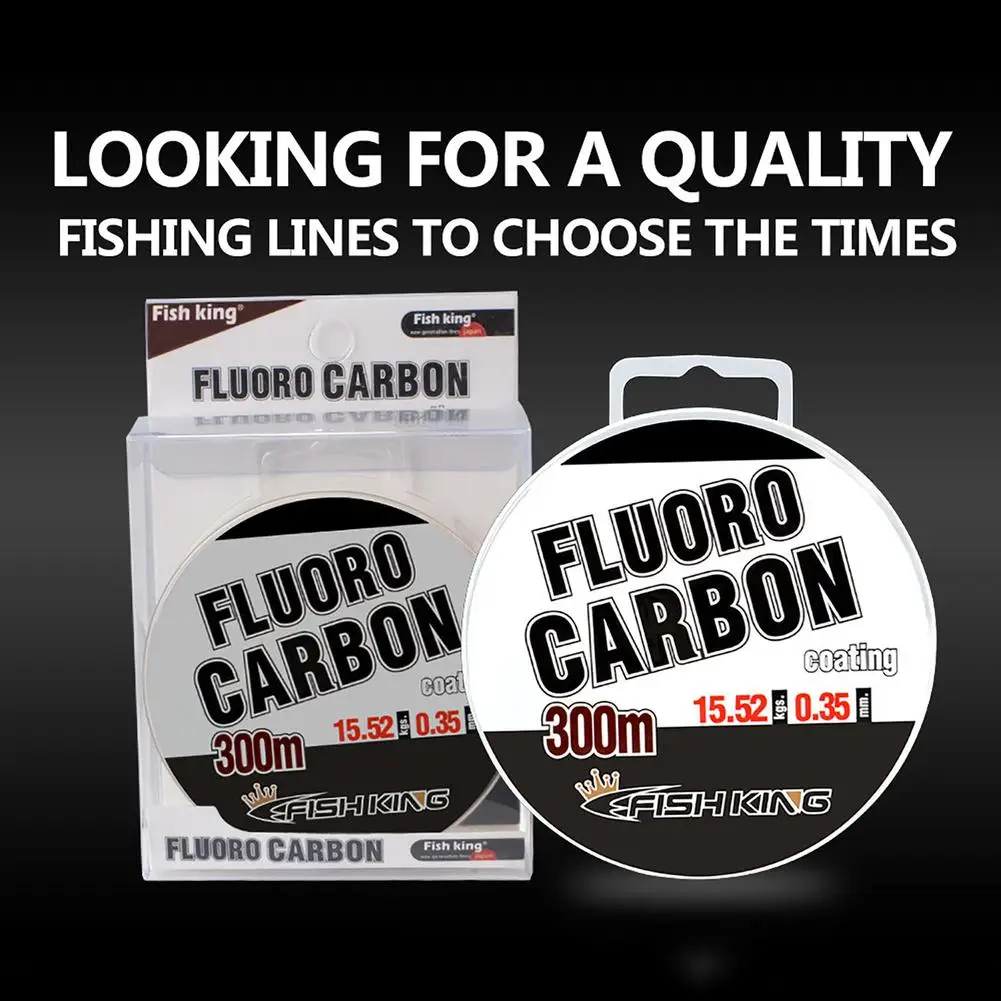 Купи 1 Roll 300m Nylon Fishing Line 30-45lb Super Strong Fluoro Carbon Coating Fishing Line Fishing Accessories за 669 рублей в магазине AliExpress